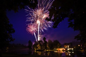 Brocket Hall Wedding Firework Display