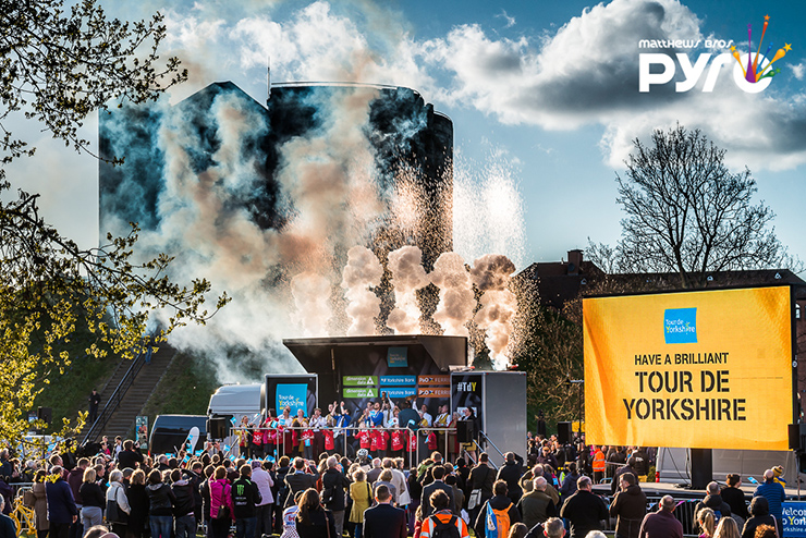 Stage Pyrotechnics Tour de Yorkshire